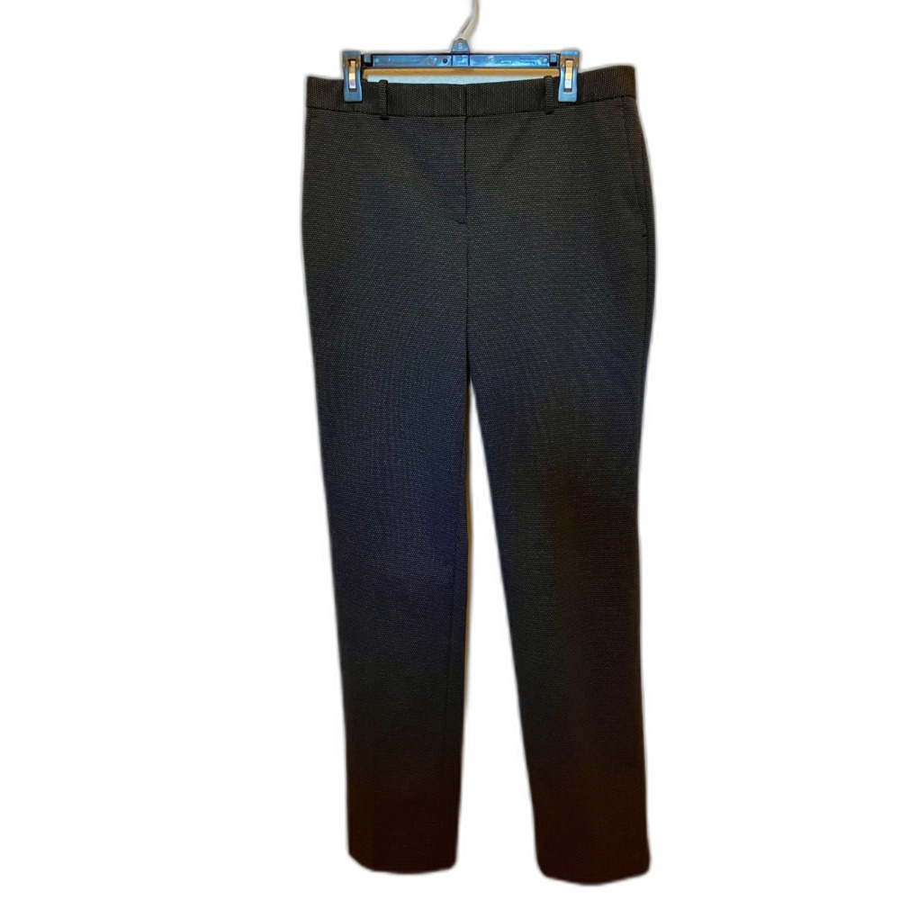 Ann Taylor Curvey Fit Woman's 10T  Dress Pants Trousers Black With Gray Dots